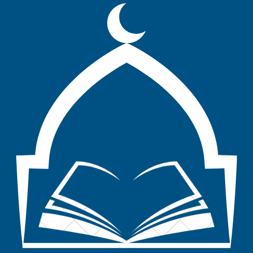 Logo masjidsurau.com that represents a mosque shape and a book indside it. it represent this page shares story about mosque.