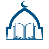 Logo masjidsurau.com that represents a mosque shape and a book indside it. it represent this page shares story about mosque.